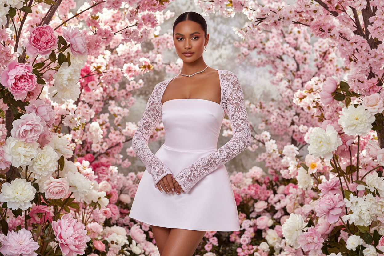 Banner - Sadie Dress in Flower Garden