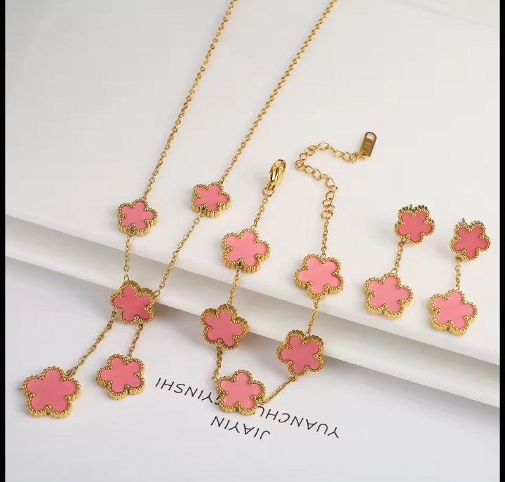 Neclass+bracelet+earrings